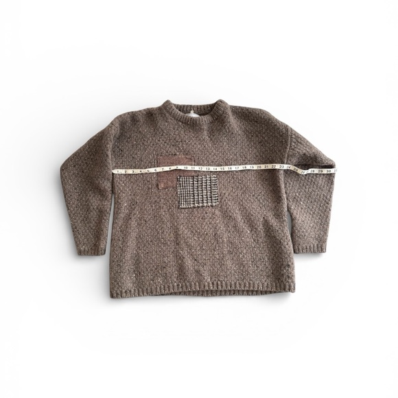 Harrods Brown Textured Crewneck Sweater - Picture 6 of 6